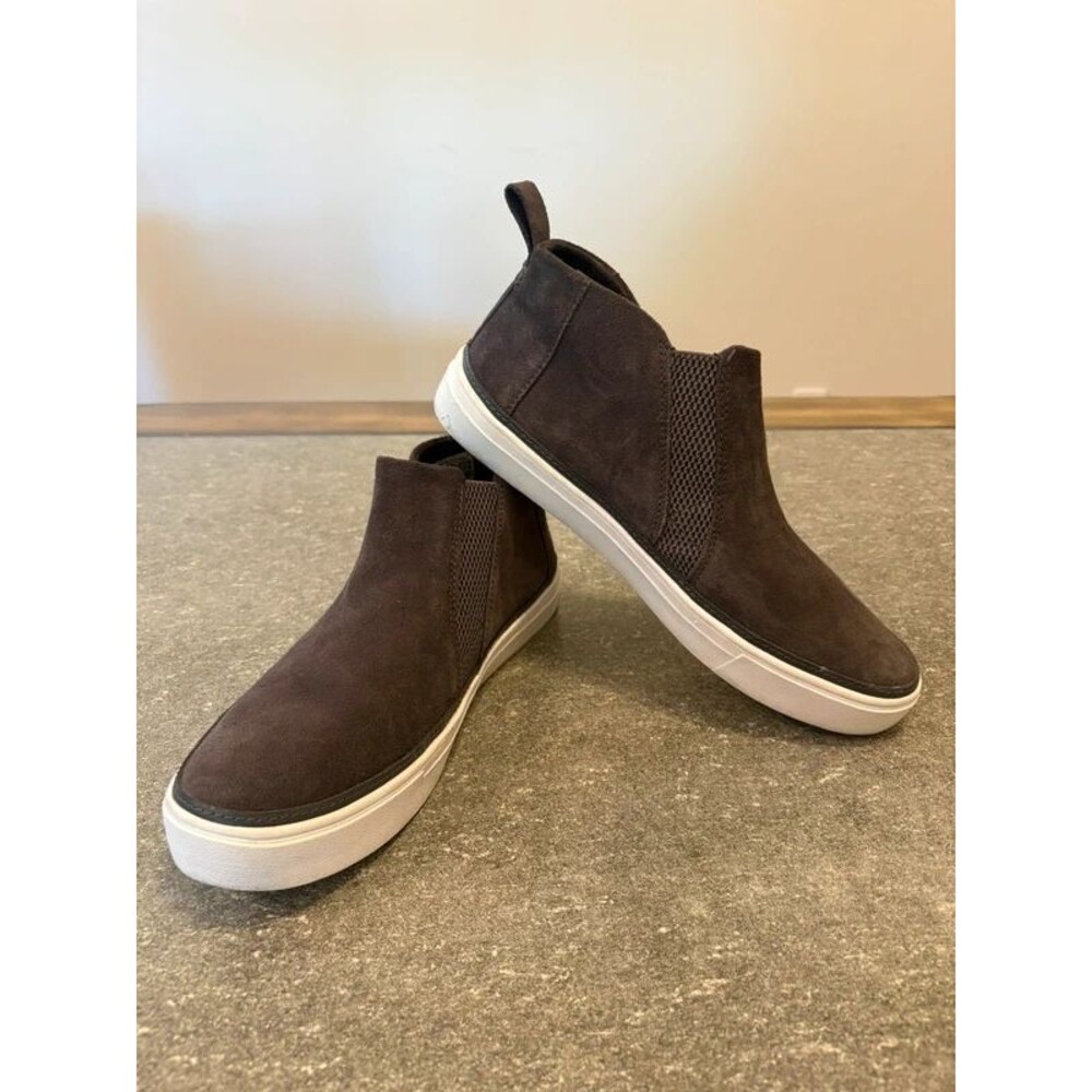 TOMS Dark Brown Suede Chelsea Sneaker Booties / Women US 9.5